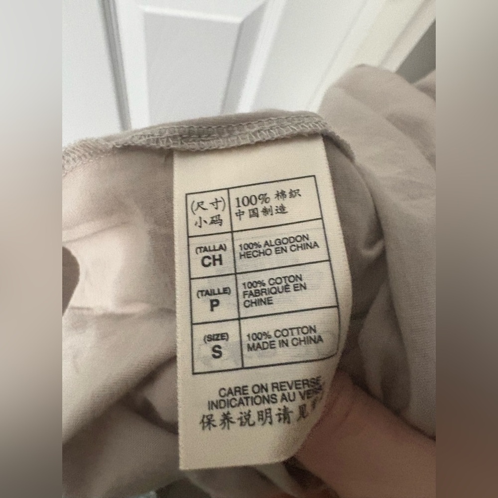 Max Studio Taupe Short Sleeve Tee - Picture 5 of 10